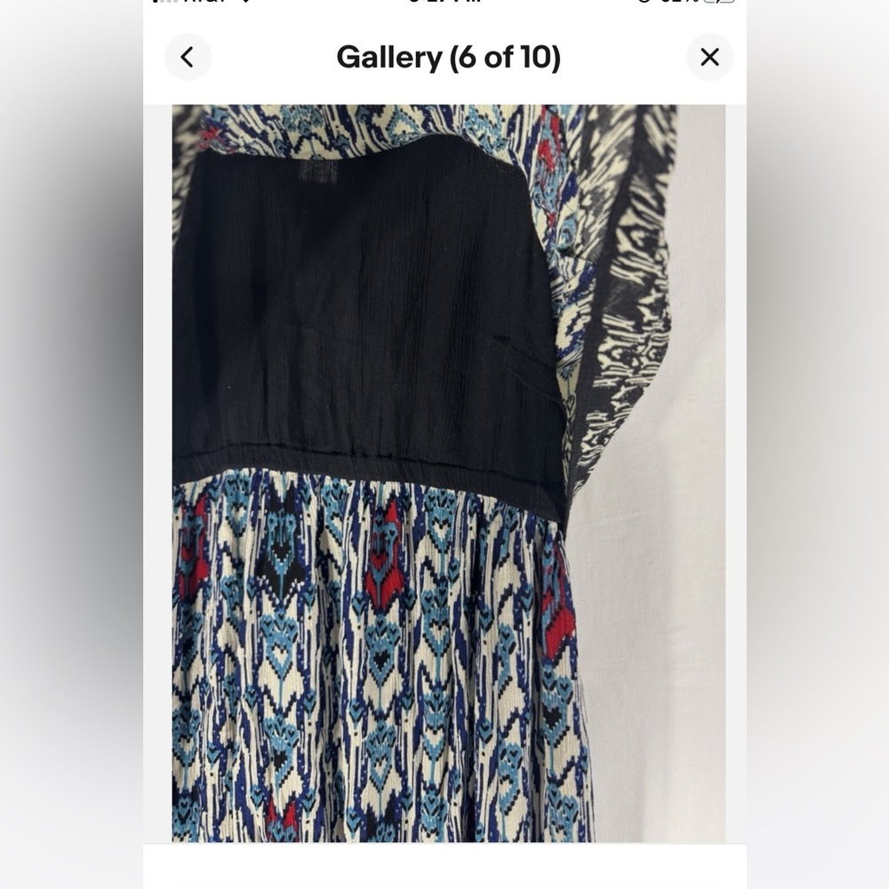 Bila Blue, Black, White, Red Sleeveless Maxi Sundress - Picture 10 of 14